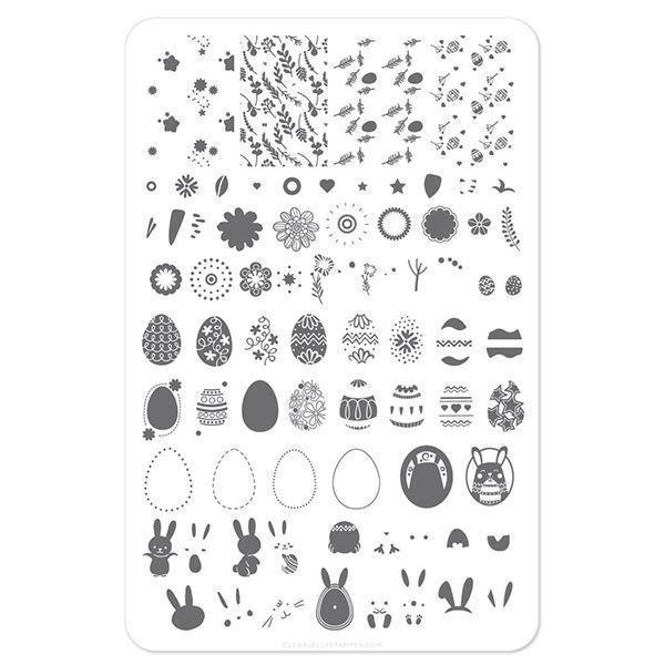 Bunny kinz (CjSH-11) - Stampingplade, Clear Jelly Stamper